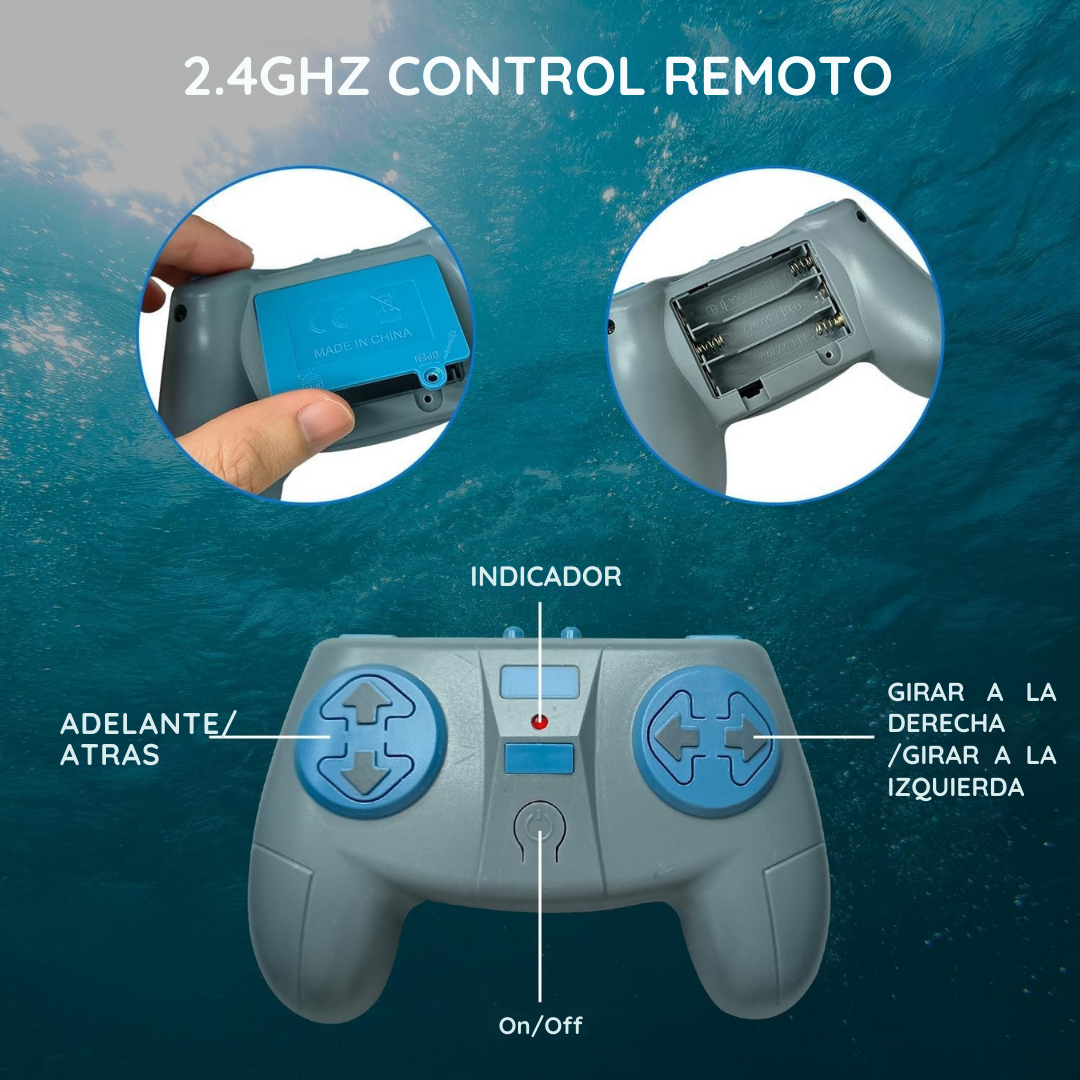 AQUASHARK® - TIBURON A CONTROL REMOTO