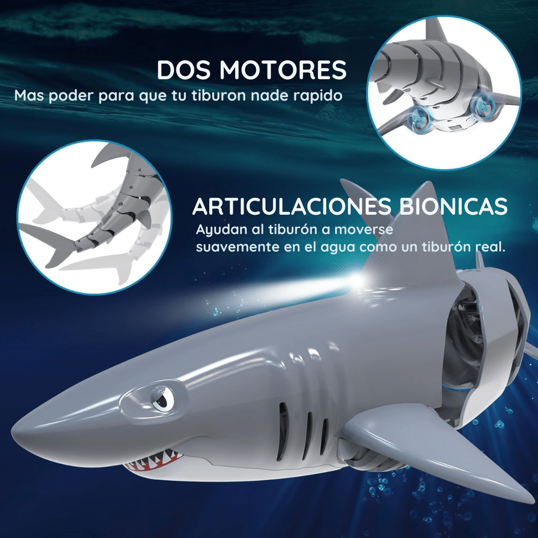 AQUASHARK® - TIBURON A CONTROL REMOTO - DIgitalben