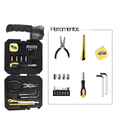 Kit de Herramientas, Linterna Y Cargador - MasterGear® - DIgitalben