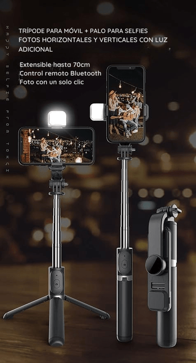 VibeCam® - Tripode para celular 4 en 1 - DIgitalben